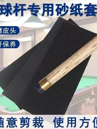 Billiard Cue Tip Sandpaper Polishing Kit for Burr Removal and Refinishing