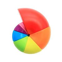 Nautilus Colorful Irregular Magic Cube 3x3 Puzzle Toy for Kids & Adults
