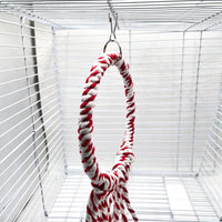 Christmas Theme Parrot Ring Swing Toy for Bird Cage Decoration