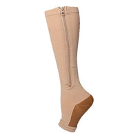 Zip Sox Open Toe Compression Socks for Varicose Veins & Sports Recovery