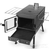 Portable Outdoor Wood Burning Stove for Camping Tent Heating and Cooking
