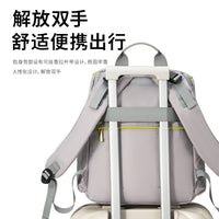 Diaper Bag with Insulated Breast Milk Cooler Pocket, Large Capacity Wet/Dry Separation Maternity Backpack for Working Moms