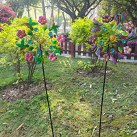 Iron Art Windmill Outdoor Garden Villa Metal Ground Plug Ornament
