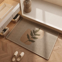 Japanese Style Diatomaceous Earth Bath Mat Absorbent Quick Dry Non-Slip Bathroom Floor Mat