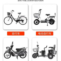 Electric Bicycle Basket Liner Bag, Waterproof Front Storage Pouch for E-Bike & Bicycle Baskets