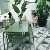 Modern Outdoor Patio Bistro Set - Wrought Iron Table and Chairs for Balcony Garden