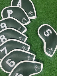 Golf Iron Head Covers Set (8 pcs) with Magnetic or Velcro Closure