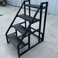 Widened Industrial Step Ladder with Handrail, Household & Outdoor Climbing Ladder, 3, 4, 5 Steps