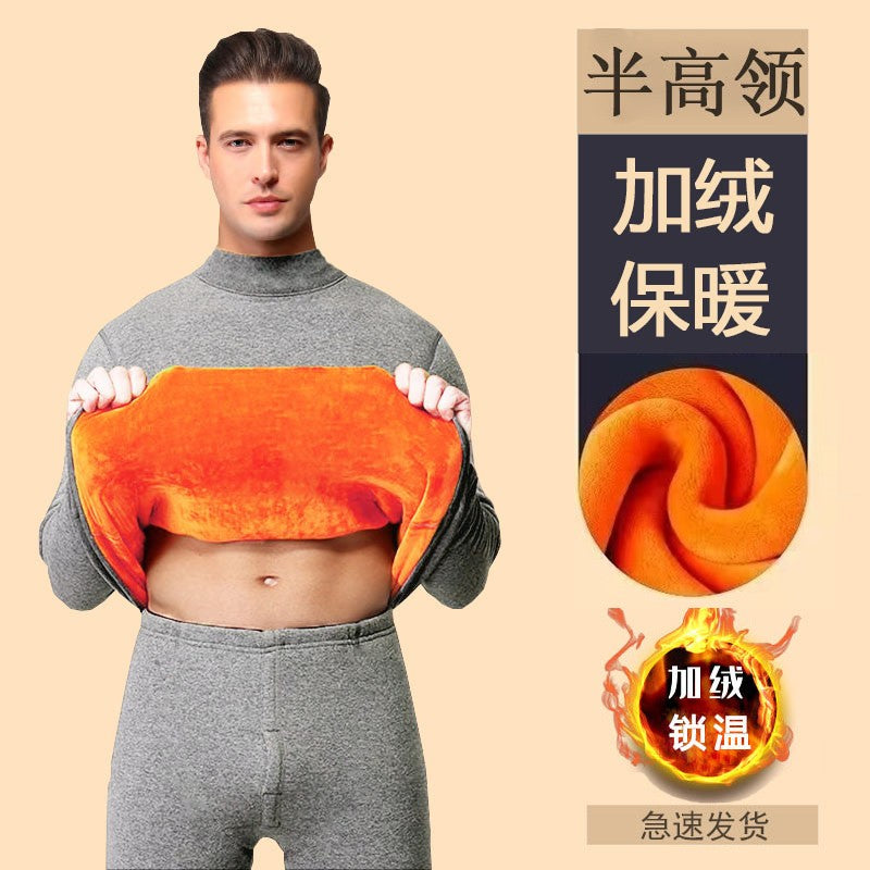 Men's Thermal Underwear Set Fleece Lined Warm Base Layer for Winter