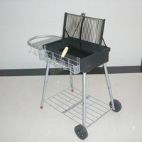 Foldable Outdoor Charcoal BBQ Grill with Flip Net for Home and Camping