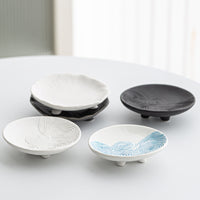 Vintage Ceramic Jewelry Tray Nordic Style Decorative Storage Dish for Living Room Entryway Keys