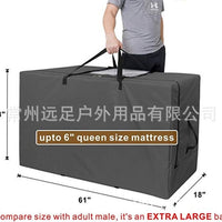 Waterproof Oxford Folding Mattress Storage Bag for Quilts, Blankets, Pillows, Clothing, Camping, and Travel