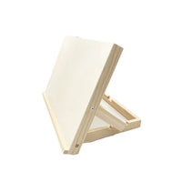 Portable Wooden Tabletop Easel for Artists, Foldable Art Drawing Board Stand, Adjustable Writing Slope