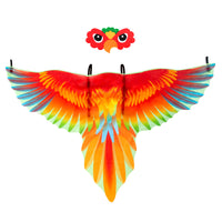 Kids Parrot Wings Cape and Headband Set for Halloween Cosplay