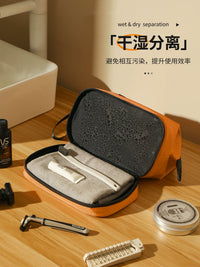 Travel Toiletry Bag for Men and Women, Portable Organizer for Cosmetics and Toiletries