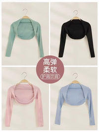 Kids Modal Ballet Shrug Cardigan Dance Practice Top with Camisole Set