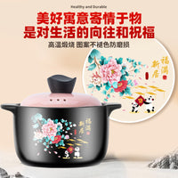 Ceramic Casserole Pot for Gas Stove, Clay Cooking Pot with Lid, Gift Boxed