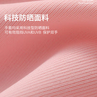 Women's UV Protection Ice Silk Fingerless Gloves for Driving and Cycling
