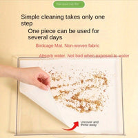 100PCS Disposable Bird Cage Liners Absorbent Non-Woven Parrot Cage Tray Pads