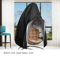 Outdoor Hanging Basket Chair Cover Waterproof UV Protection Dustproof Patio Furniture Swing Cover