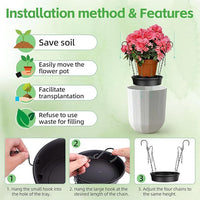 Adjustable Indoor Plant Pot Riser Stand for Large Planters