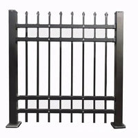 Corrosion-Resistant Aluminum Alloy Garden Fence for Villas and Courtyards, Anti-Climb Zinc Steel Railing