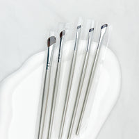 5-Piece Weasel Hair Nose Shadow and Eyeliner Brush Set for Contouring and Blending
