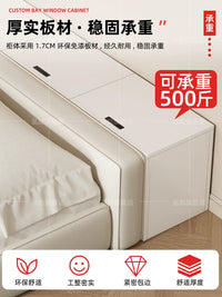 Solid Wood Narrow Bedside Table with Storage for Small Spaces
