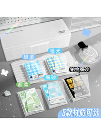 Star Student Card Sleeves with Storage Box - 50 Clear Flat Opening 20-Mil Sleeves per Pack