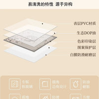 Round Clear PVC Floor Mat for Office Chair Desk Protection, Waterproof & Washable