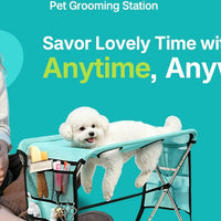 Pet Grooming Hammock with Stand for Bathing and Nail Trimming, Anti-Scratch and Bite-Resistant