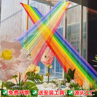 Rainbow Line Outdoor Decorative Rope for Commercial Spaces and Campsites