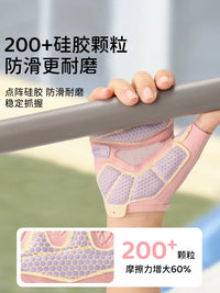 FYOUGA Kids' Half-Finger Sports Gloves for Cycling, Gymnastics, and Outdoor Activities with Anti-Slip Grip