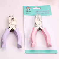 Handheld Single Hole Puncher for Paper Crafting and Binding, 6mm/3mm Hole Diameter