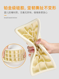 Silicone Ice Cube Tray with Soft Bottom Lid for Baby Food and Fruit Freezing