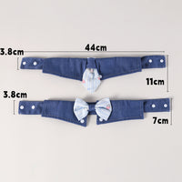 Pet Christmas Scarf Collar with Bow or Bandana