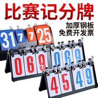 Multi-Sport Scoreboard for Basketball, Table Tennis, Badminton - 3-Digit Score Flipper