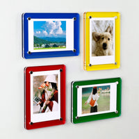 Magnetic Photo Frame for 4x6, 5x7, 6x8 Inch Photos, Desktop Display Stand