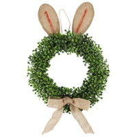 Easter Bunny Wreath Artificial Greenery Spring/Summer Front Door Decor