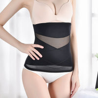 Postpartum Breathable Mesh Abdominal Binder Waist Trainer for Women