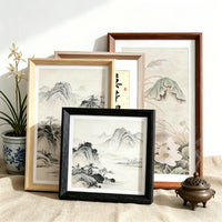 Wooden Acrylic Picture Frame for Calligraphy and Painting Display