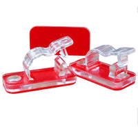 Self-Adhesive Acrylic Cable Clips for Power Cords and Wires