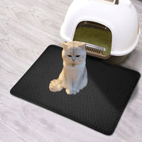 EVA Double Layer Cat Litter Mat Anti-Tracking Honeycomb Design