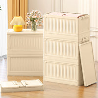 Foldable Cream-Style Storage Box for Car Trunk, Outdoor Camping, and Home Organization