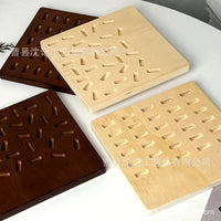 Wooden Irregular/Flat Jewelry Display Tray for Rings and Small Ornaments, Photography Prop and Storage Organizer