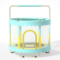 Indoor Trampoline for Kids and Adults with Swing and Punching Bag Options