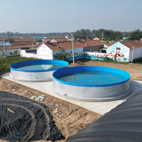 Outdoor Galvanized Steel Frame Canvas Pond for Fish Farming and Irrigation