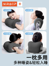 Memory Foam Office Nap Pillow for Desk and Chair, Headrest and Lumbar Support Cushion
