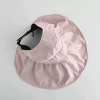 UV Protection Sun Visor Hat for Women, Wide Brim Empty Top Fisherman Cap for Outdoor Travel