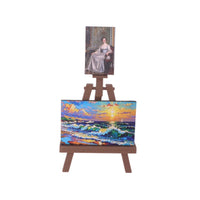 Dollhouse Miniature Easel and Classical Oil Painting Set (3 Pieces)